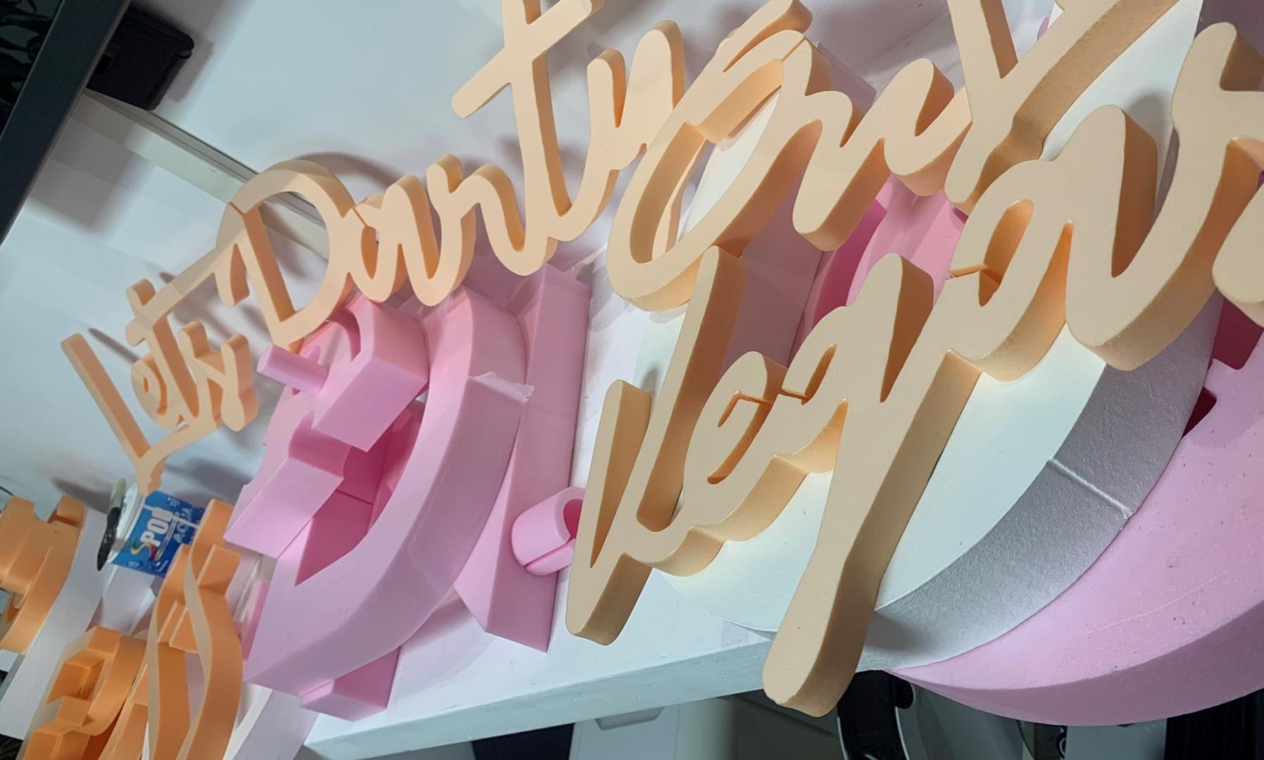 Litere Volumetrice Polistiren