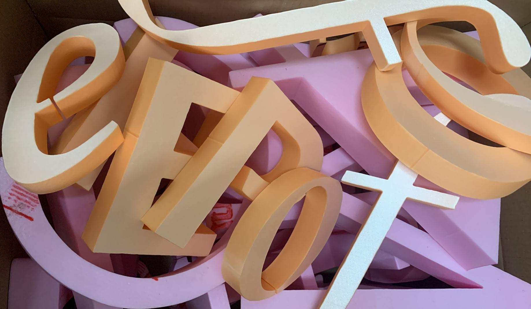 Litere Volumetrice Polistiren Iasi